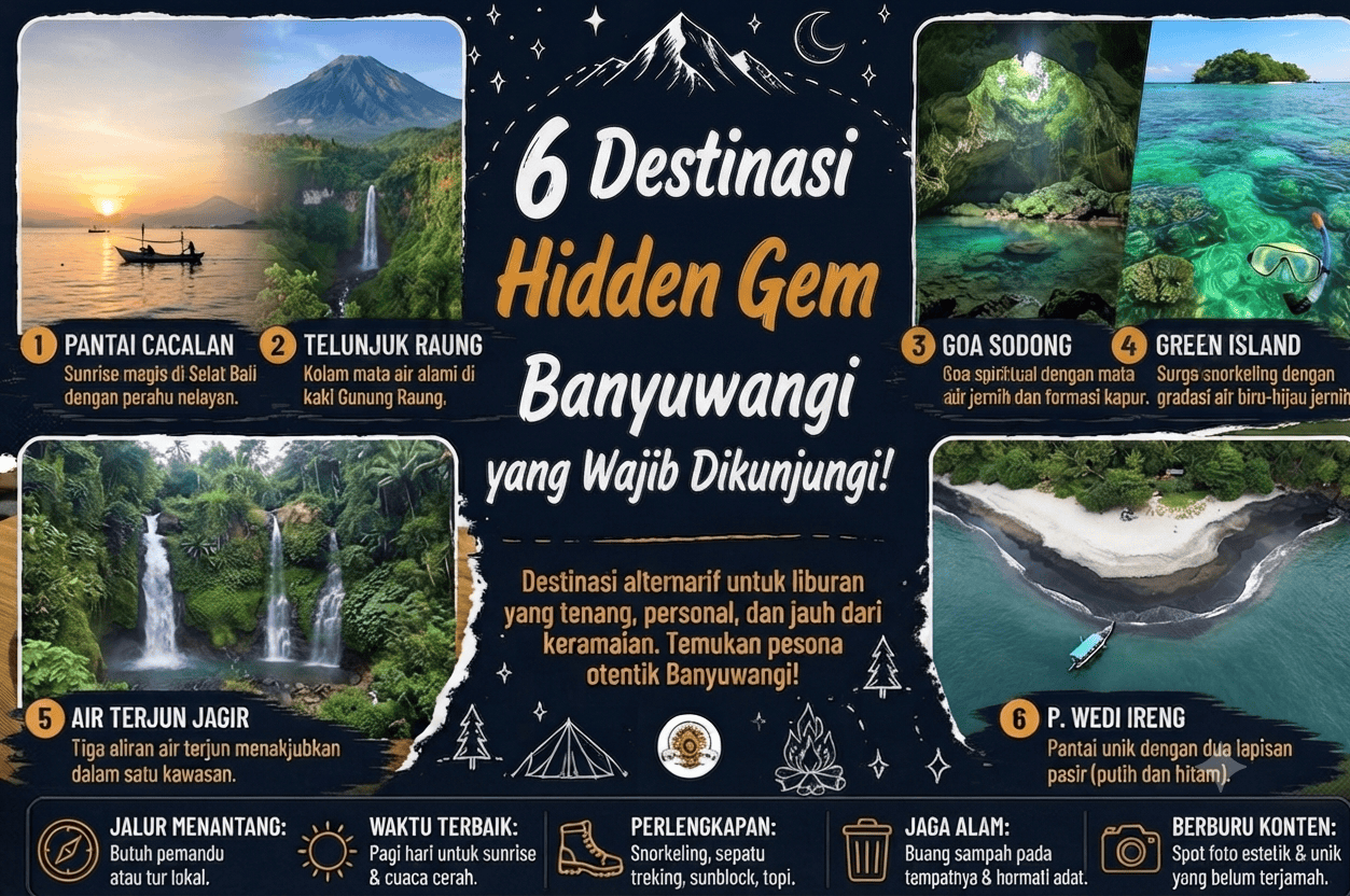 Menyingkap Pesona Tersembunyi Banyuwangi: 6 Destinasi Hidden Gem untuk Liburan yang Berbeda